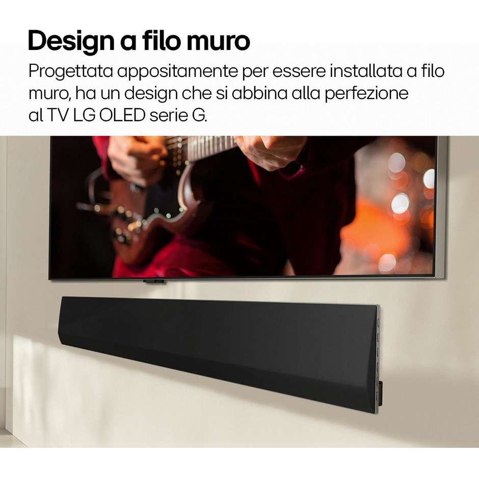 LG SG10TY Soundbar Wireless Potenza 420 W Dolby Atmos Wi-Fi Colore Nero