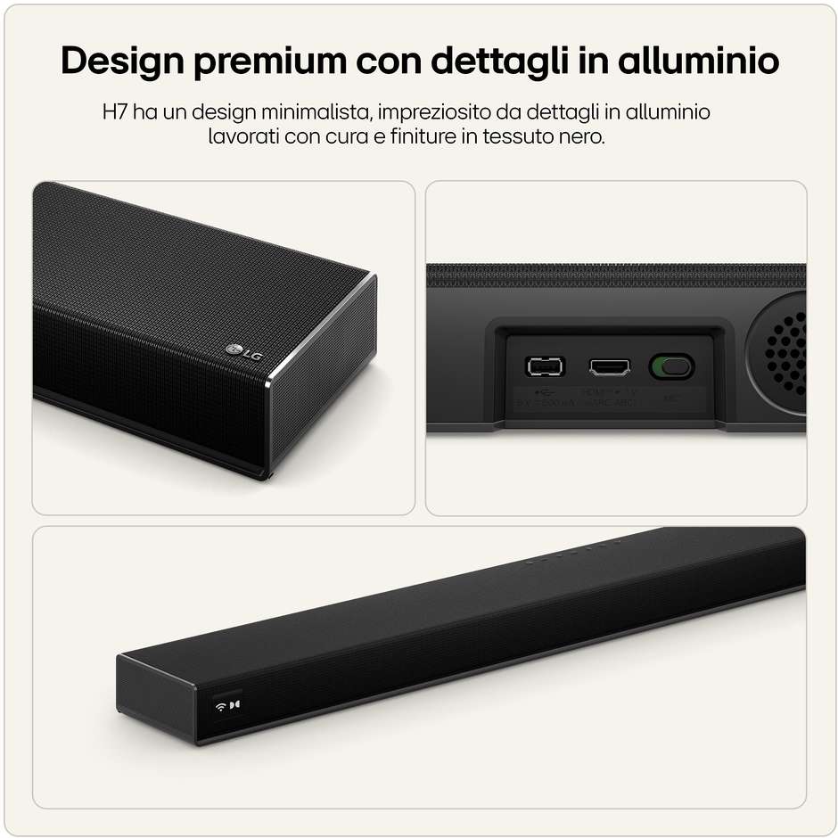 LG Sound Suite H7 Soundbar 5.1.3 500 W Dolby Atmos Nero