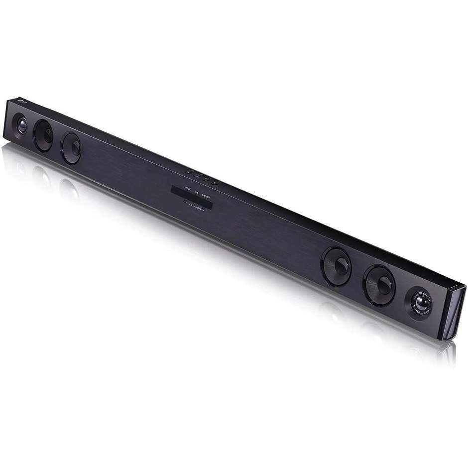 LG SQC2.DEUSLLK Soundbar TV Stereo 2.1 con Subwoofer per Home Cinema DTS Colore Black