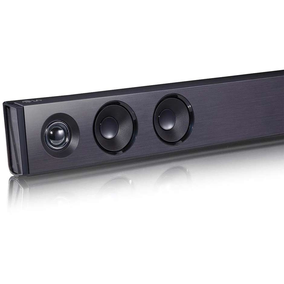LG SQC2.DEUSLLK Soundbar TV Stereo 2.1 con Subwoofer per Home Cinema DTS Colore Black