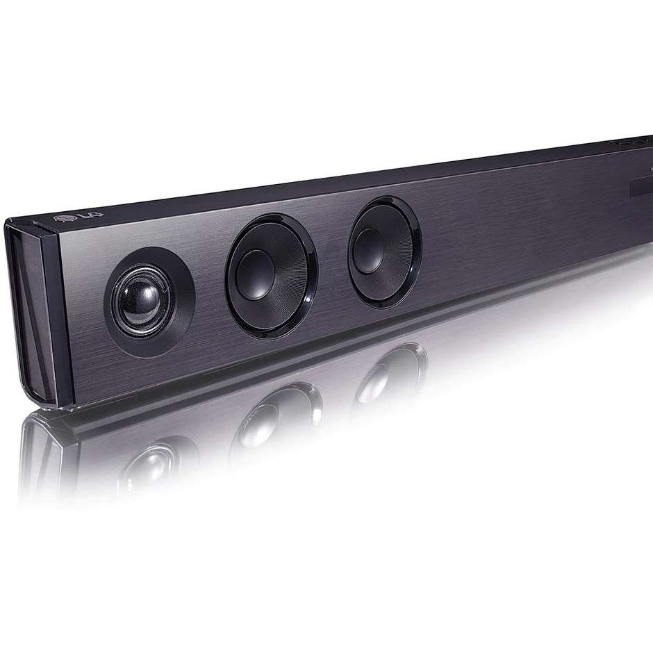 LG SQC2.DEUSLLK Soundbar TV Stereo 2.1 con Subwoofer per Home Cinema DTS Colore Black