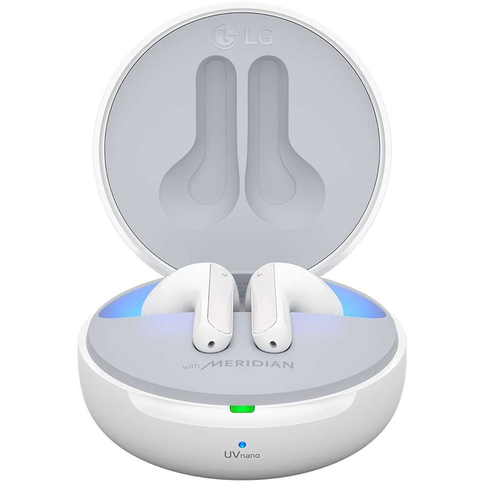 LG Tone Free FN7 Auricolari wireless Bluetooth con custodia di ricarica colore bianco
