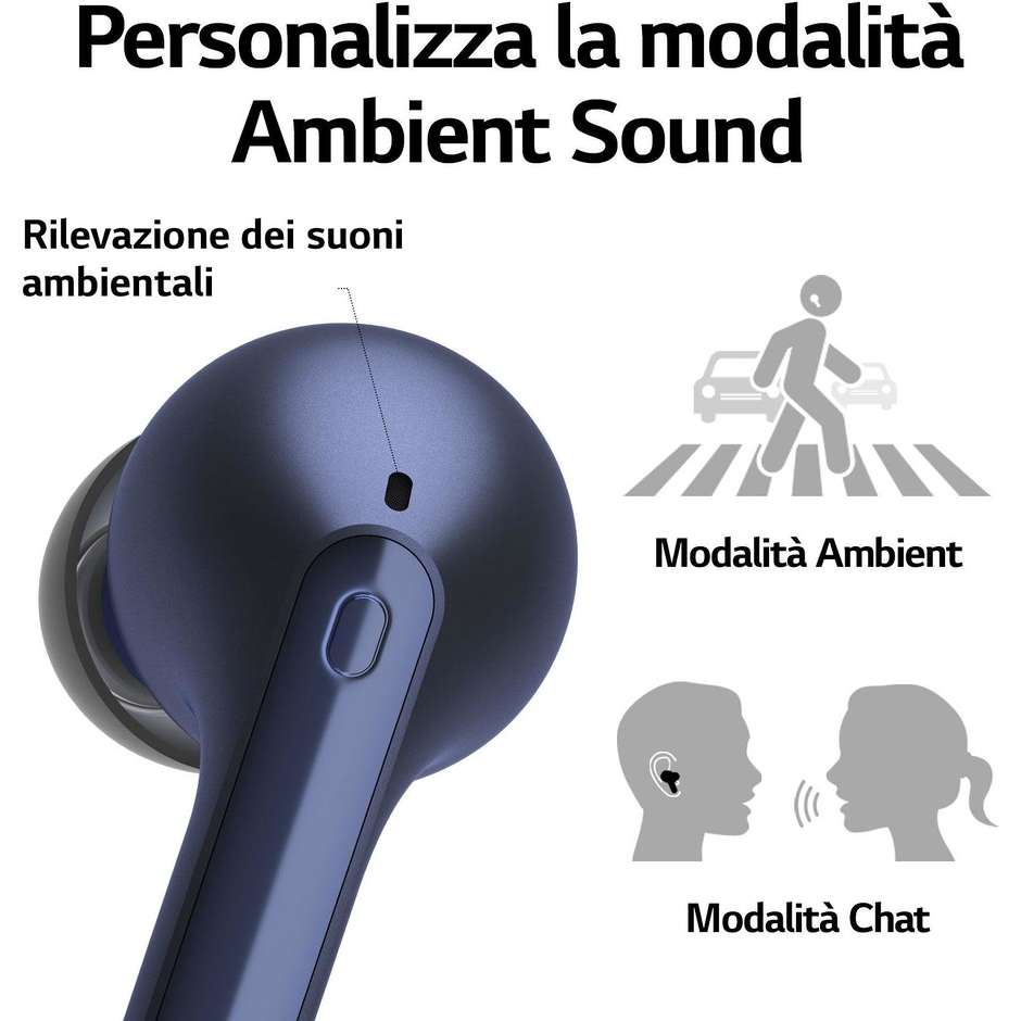LG TONE Free FP3 Auricolari True Wireless Bluetooth Colore Blu