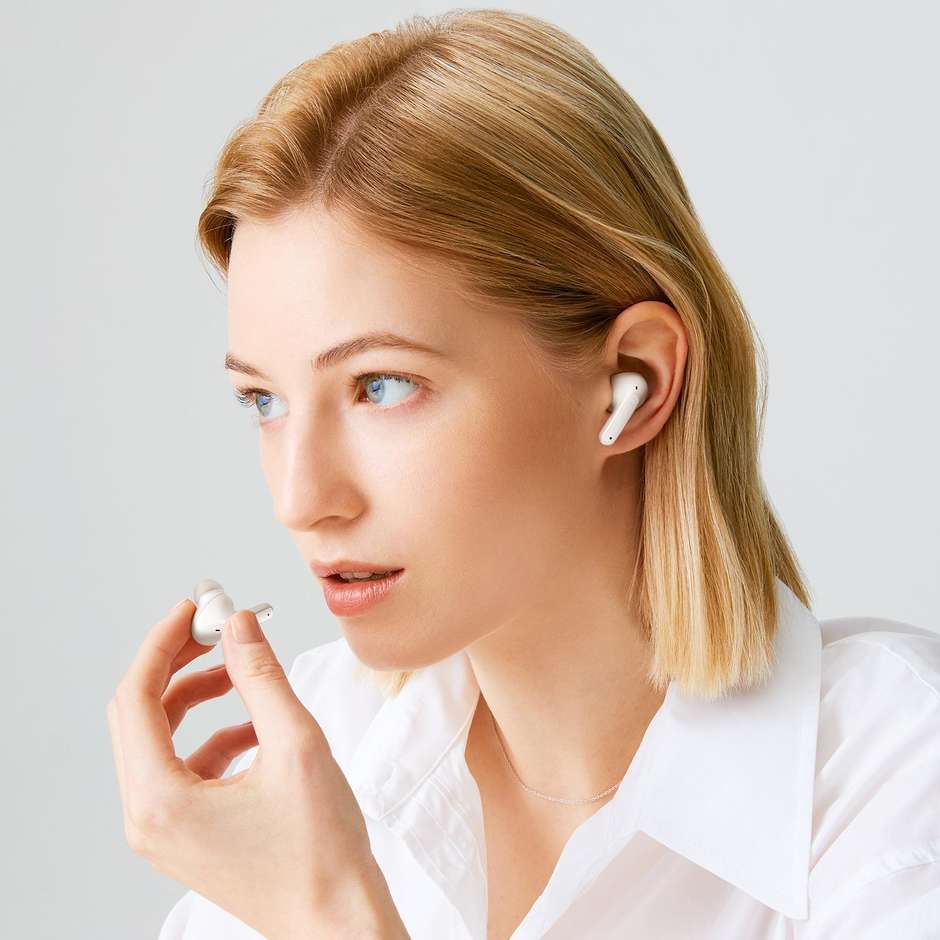 LG TONE Free FP5 Auricolari True Wireless In-Ear con Meridian Audio e Cancellazione Attiva del Rumore ANC Bianco