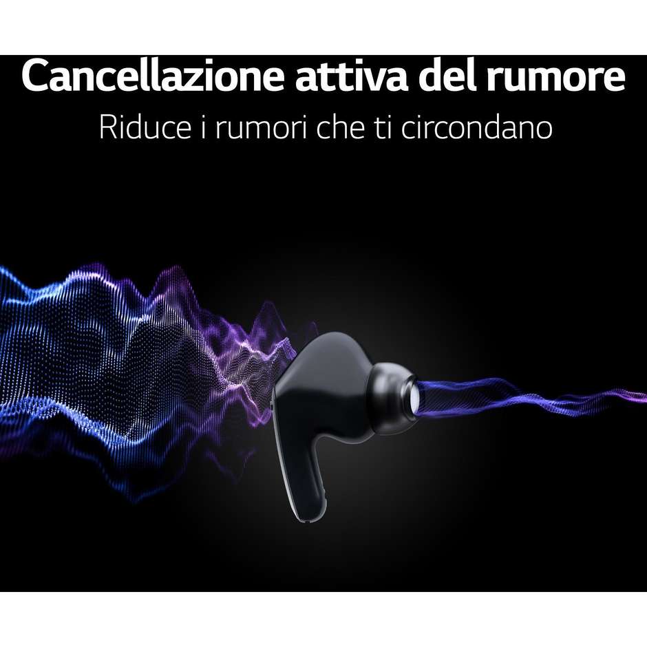 LG TONE Free FP9 Auricolari True Wireless Bluetooth Colore Nero