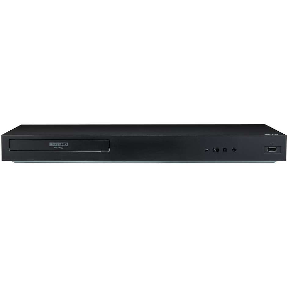 LG UBK80 Lettore DVD/CD Blu-Ray 4K HDR connessione USB 1HDMI Colore Nero