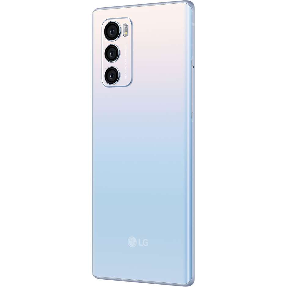 LG WING 5G Smartphone pieghevole 6,8'' Full HD Ram 8 Gb Memoria 128 Gb Android colore Sky Blue