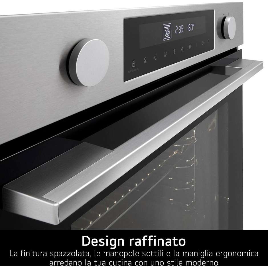 LG WS5D7230S Forno elettrico da incasso 72 L Classe A con Air Fry e pulizia pirolitica Inox