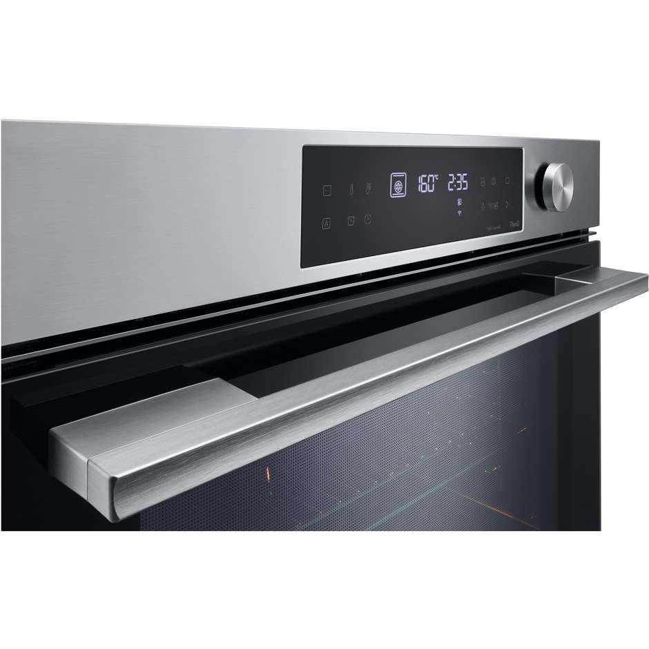 LG WSED7613S Forno Elettrico da Incasso 76 Litri Pirolitico Wi-Fi ThinQ 300°C Classe A+ Inox e Nero