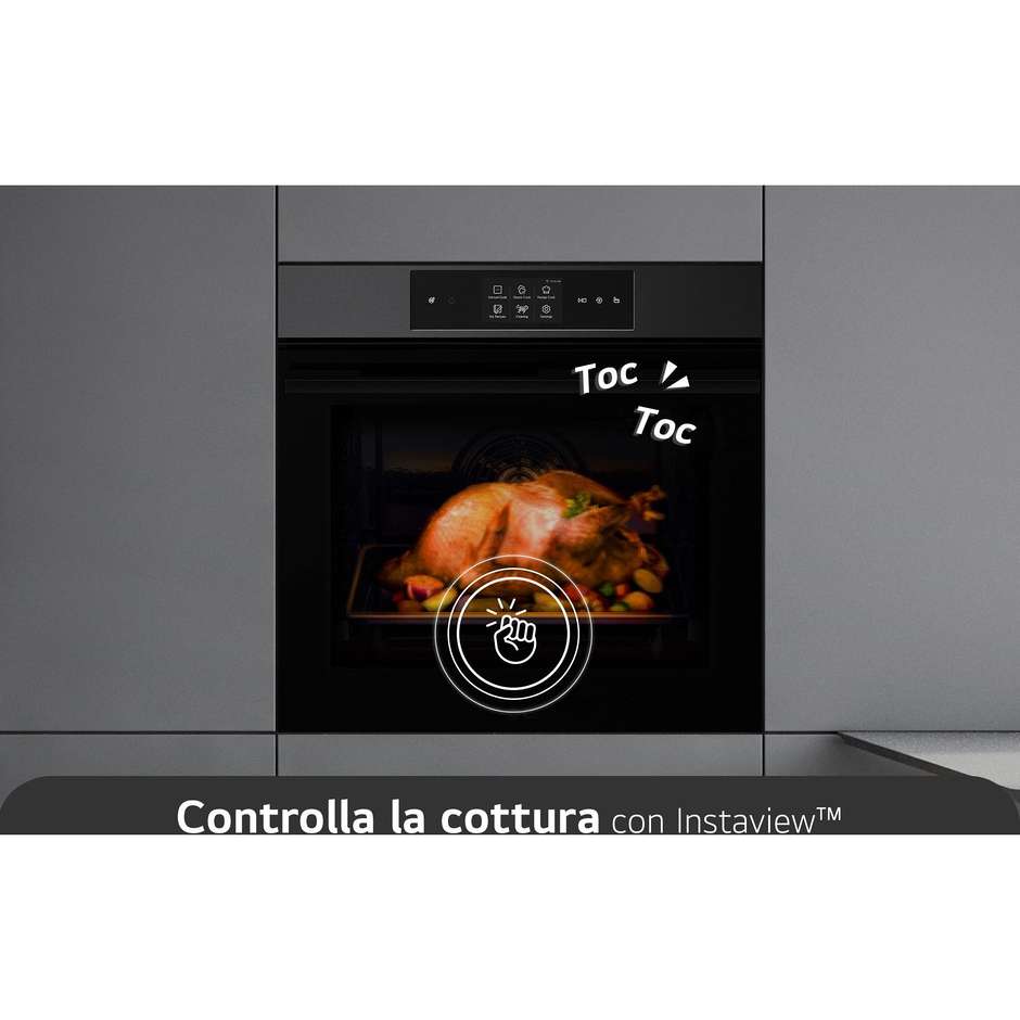 LG WSED7665B Forno elettrico Da incasso Capacita 76 Lt Classe A++ Colore Nero