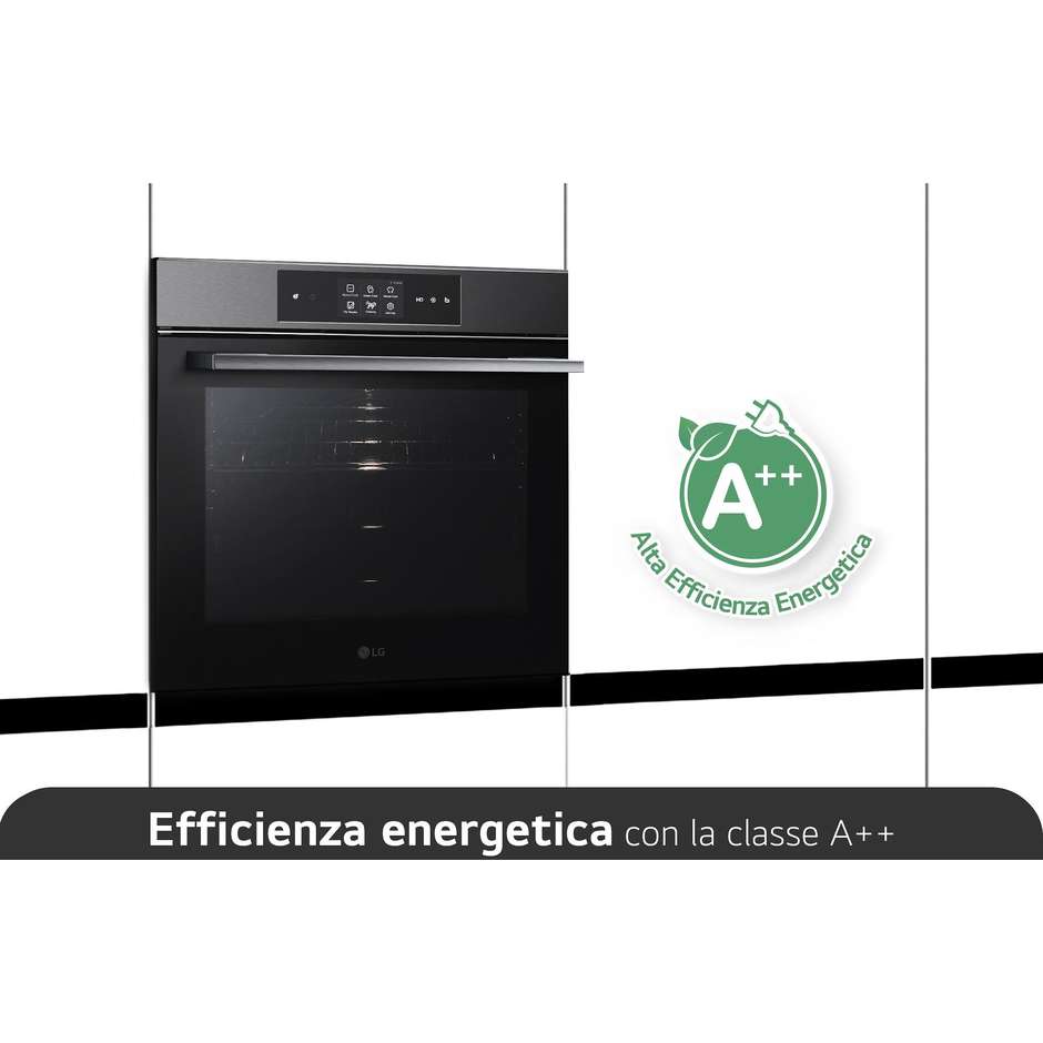 LG WSED7665B Forno elettrico Da incasso Capacita 76 Lt Classe A++ Colore Nero