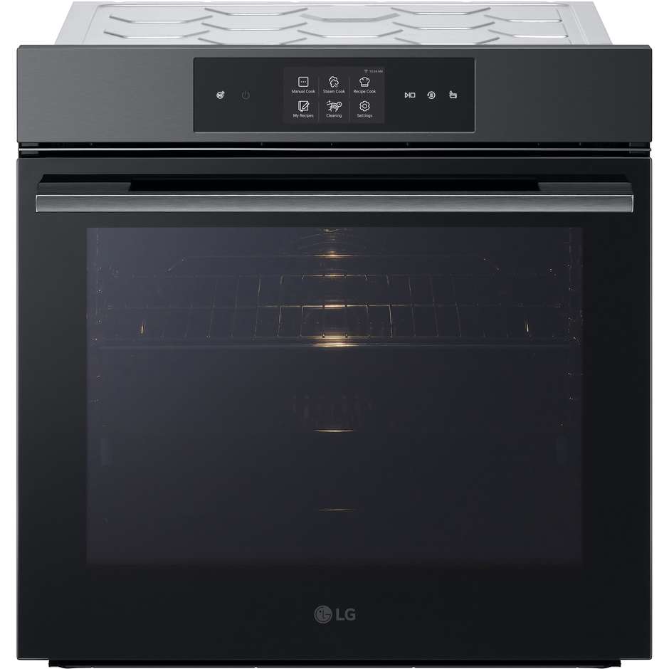 LG WSED7665B Forno Elettrico da Incasso InstaView 76 Litri Pirolitico Vapore Wi-Fi ThinQ Classe A++ Nero