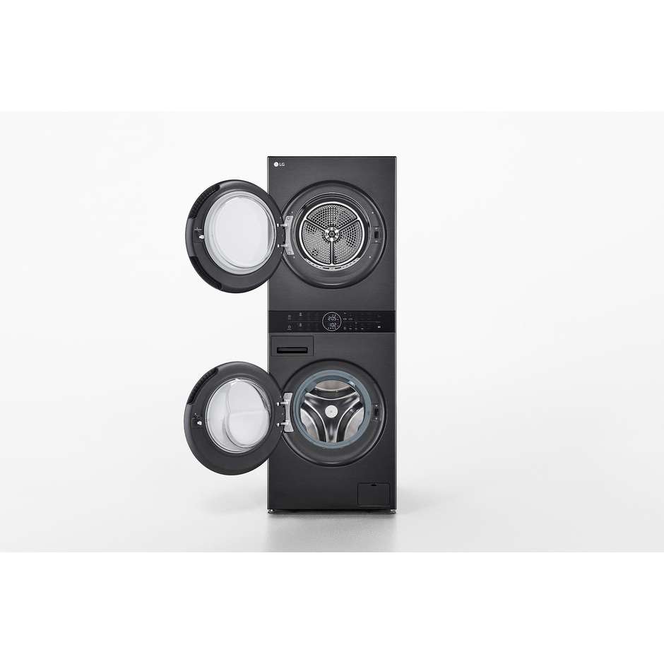 LG WT1210BBF Lavasciuga Carica Frontale 12/22 kg 400 Giri/min Motore Inverter Vapore Classe A Nero