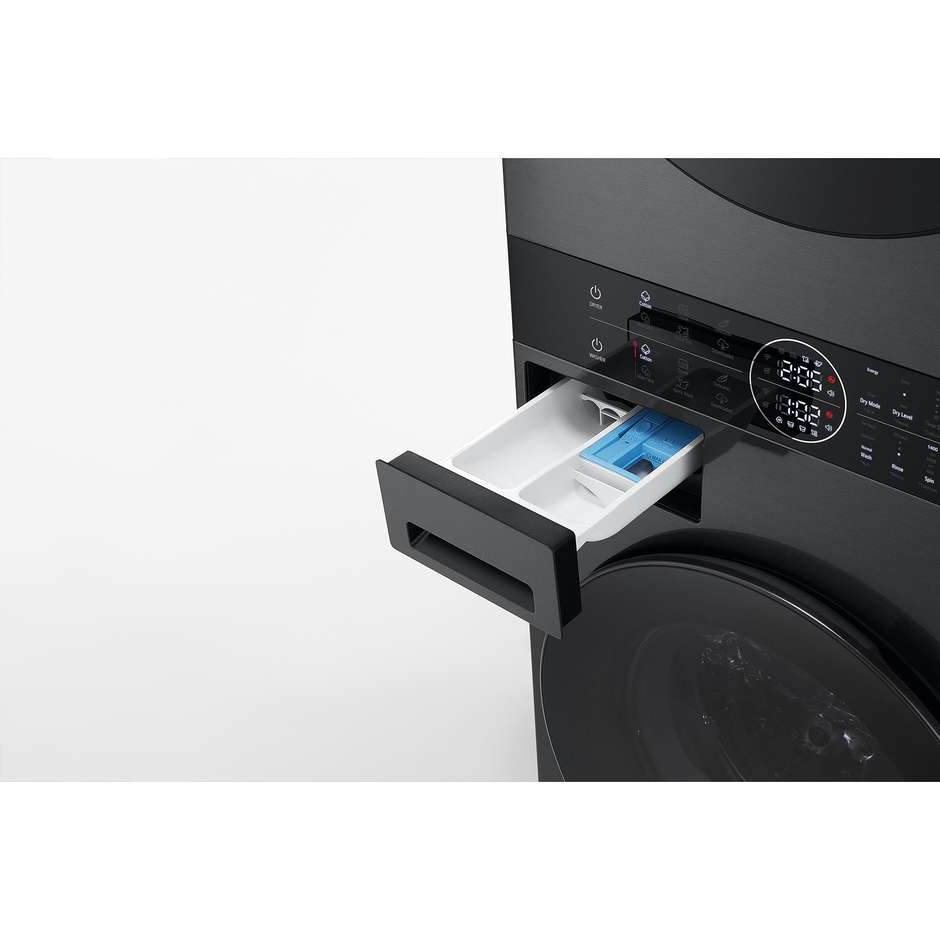 LG WT1210BBF Lavasciuga Carica Frontale 12/22 kg 400 Giri/min Motore Inverter Vapore Classe A Nero