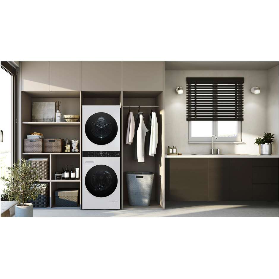 LG WT1210WWF Colonna Bucato Capacita 12/10kg 1400 Giri/min Pannello unificato Classe A Colore Bianco