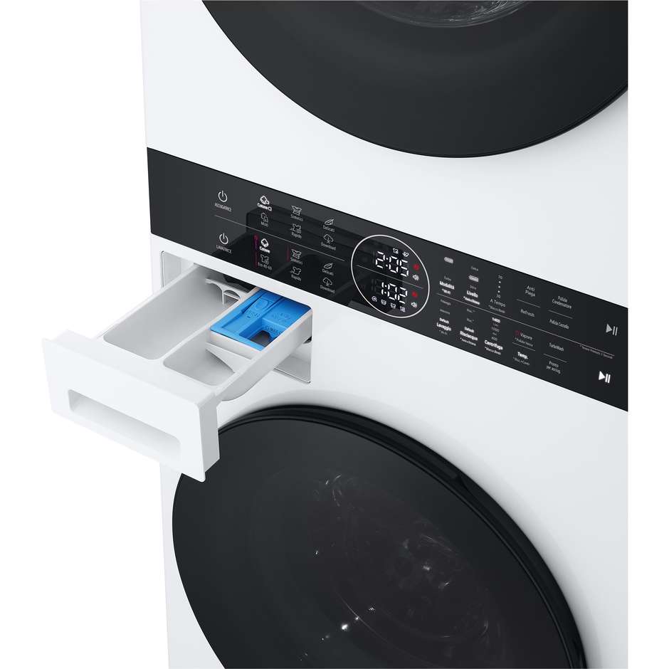 LG WT1210WWF WashTower Colonna bucato 12/10 kg AI DD pompa di calore bianca
