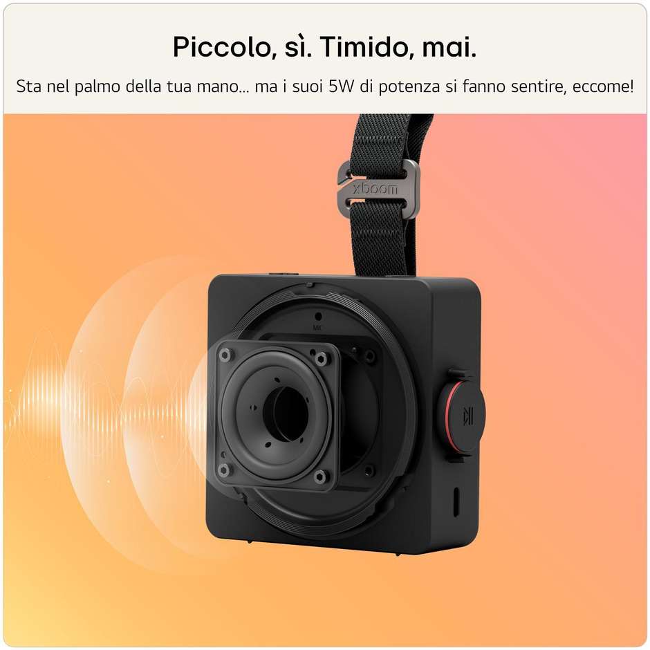 LG xboom Mini by will.i.am Speaker Bluetooth 5 W IP67 10 ore nero
