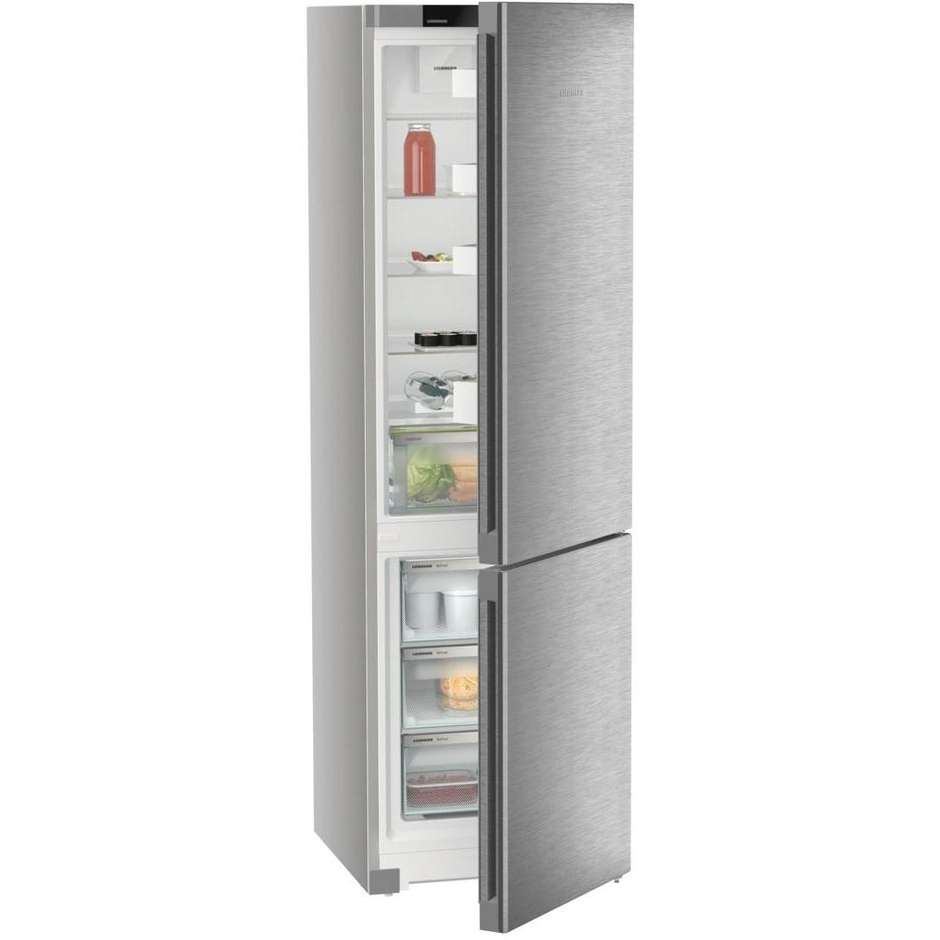 Liebherr Plus CNSdc 5703 Frigorifero Combinato DuoCooling NoFrost 371 L Classe C SteelFinish Silver