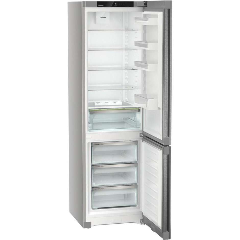 Liebherr Plus CNSdc 5703 Frigorifero Combinato DuoCooling NoFrost 371 L Classe C SteelFinish Silver