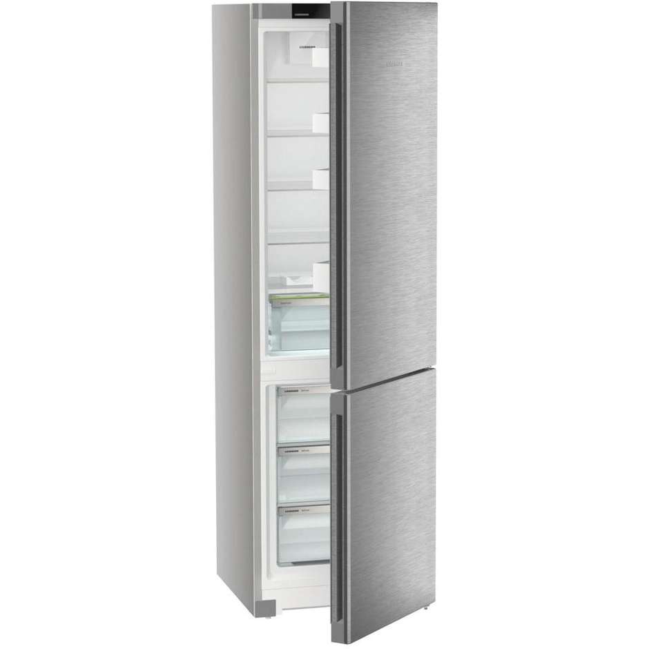 Liebherr Plus CNSdc 5703 Frigorifero Combinato DuoCooling NoFrost 371 L Classe C SteelFinish Silver