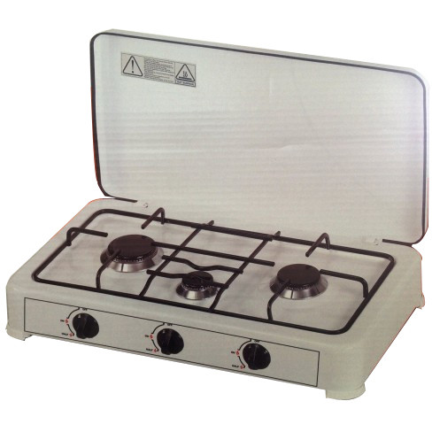 Fornello Compatto 59x29cm Fornello A Gas Portatile Avilia - 2 Fuochi In Acciaio Per Cucinare Ovunque Gas Da Campeggio 2 Fuochi - Foto 3