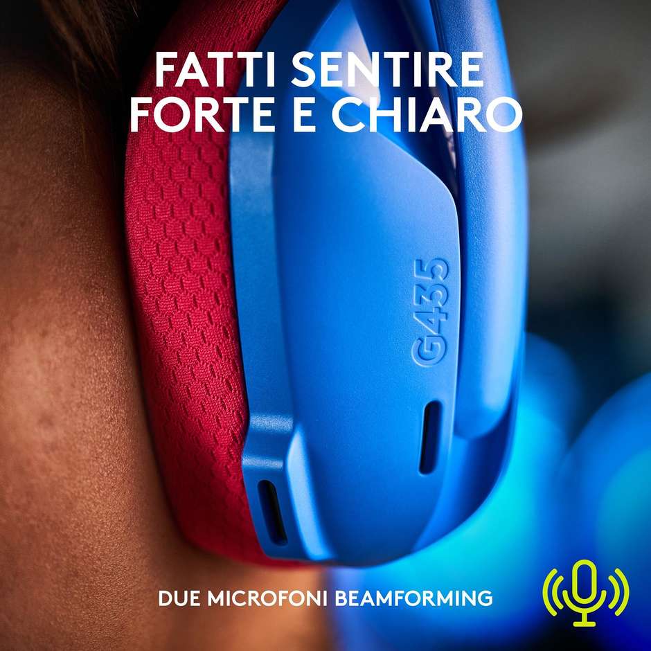 LOGITECH 981-001062 Cuffie con Microfono PC Y Colore Blue