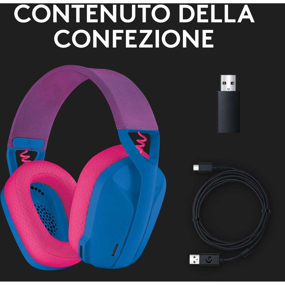 LOGITECH 981-001062 Cuffie con Microfono PC Y Colore Blue