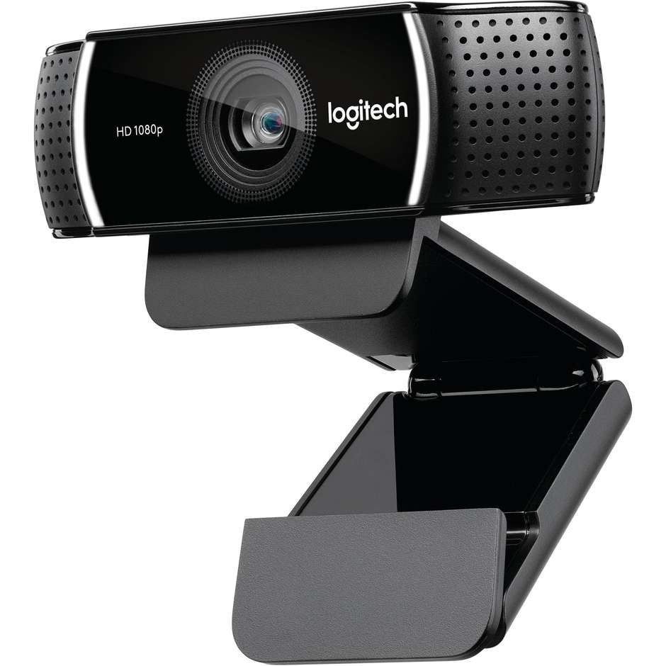 Logitech C922 Pro Stream (960-001088) Webcam Streaming Full HD 1080p 30fps 720p 60fps con Treppiede Nero