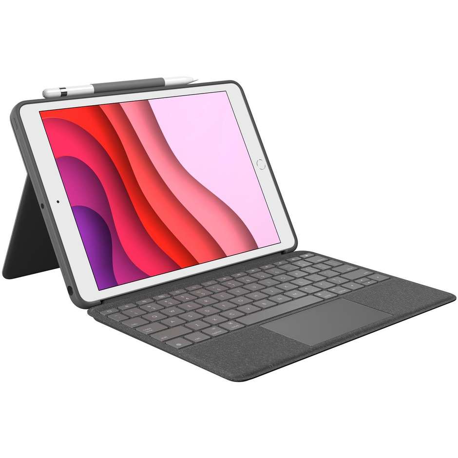 Logitech Combo Touch Cover con tastiera per iPad 7° Gen colore grafite