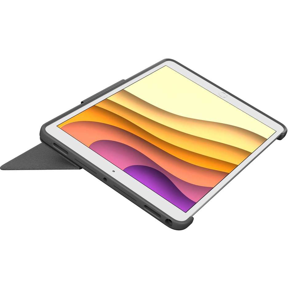 Logitech Combo Touch QWERTY Cover a tastiera per iPad Pro 3° Gen. colore grafite