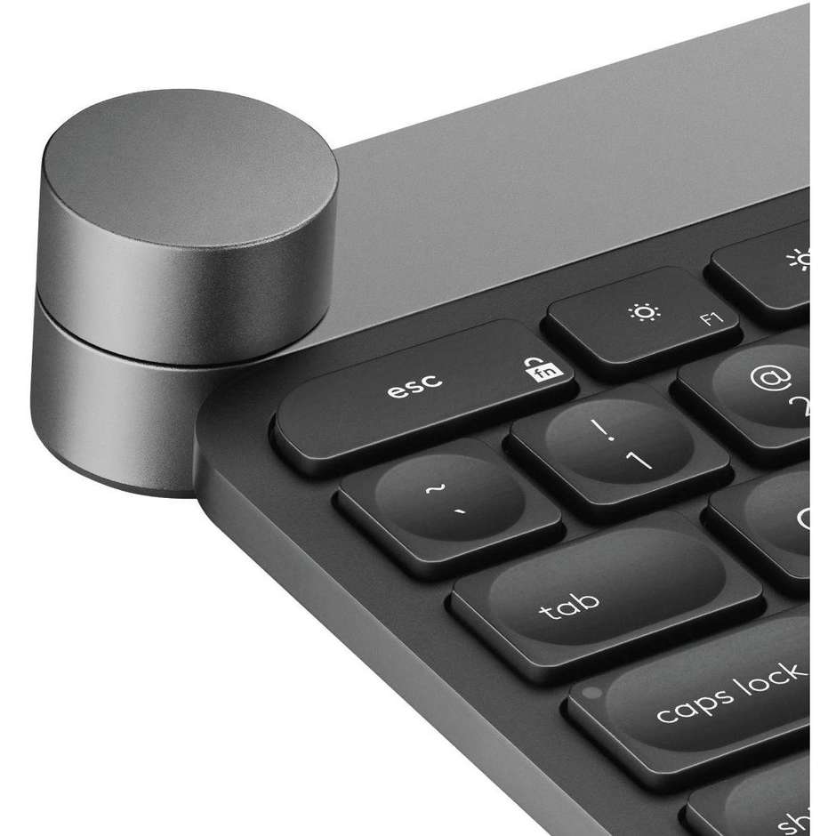 Logitech CRAFT Advanced Tastiera Wireless + Bluetooth retroilluminata colore nero