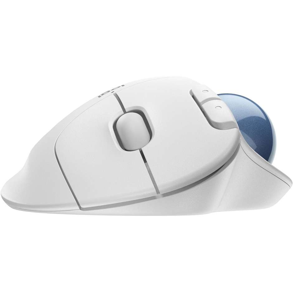 Logitech Ergo M575 Mouse Ergonomico Wireless colore bianco