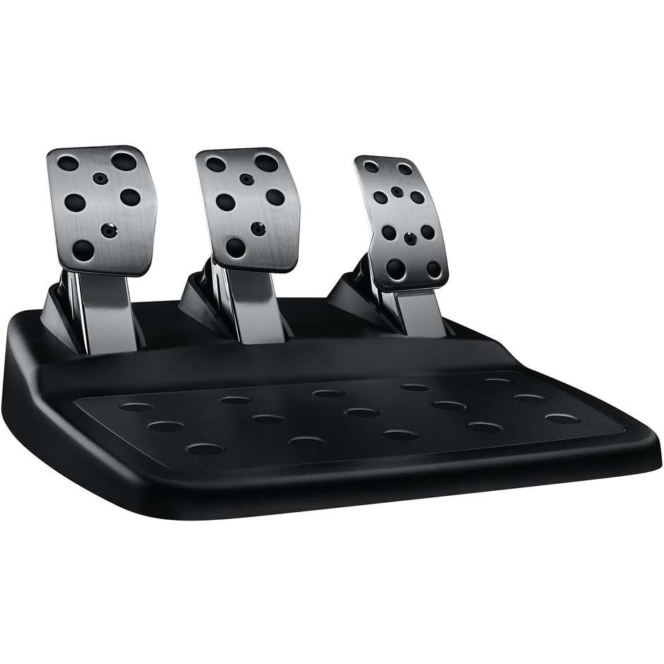 Logitech G G29 Driving Force (941-000112) Volante da Corsa con Ritorno di Forza a Due Motori Leve al Volante e Pedaliera a 3 Pedali per PS5, PS4 e PC Nero