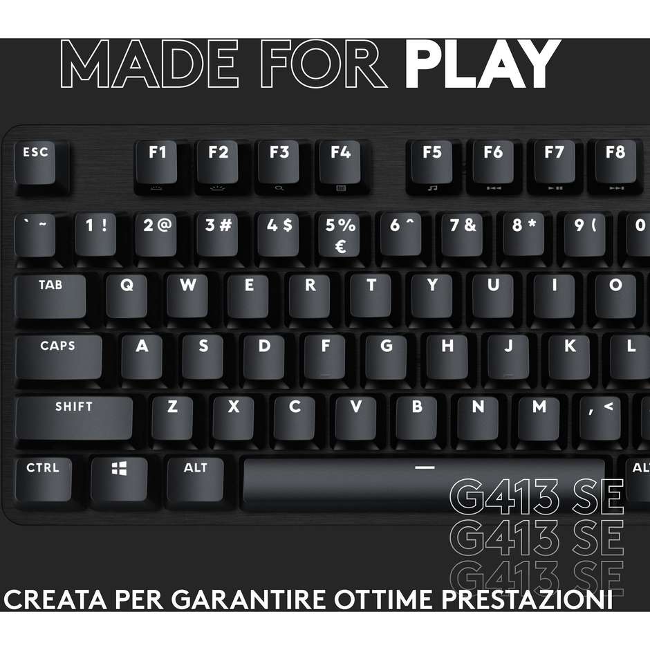 Logitech G G413 SE Tastiera Gaming USB QWERTY Italiano Colore Nero