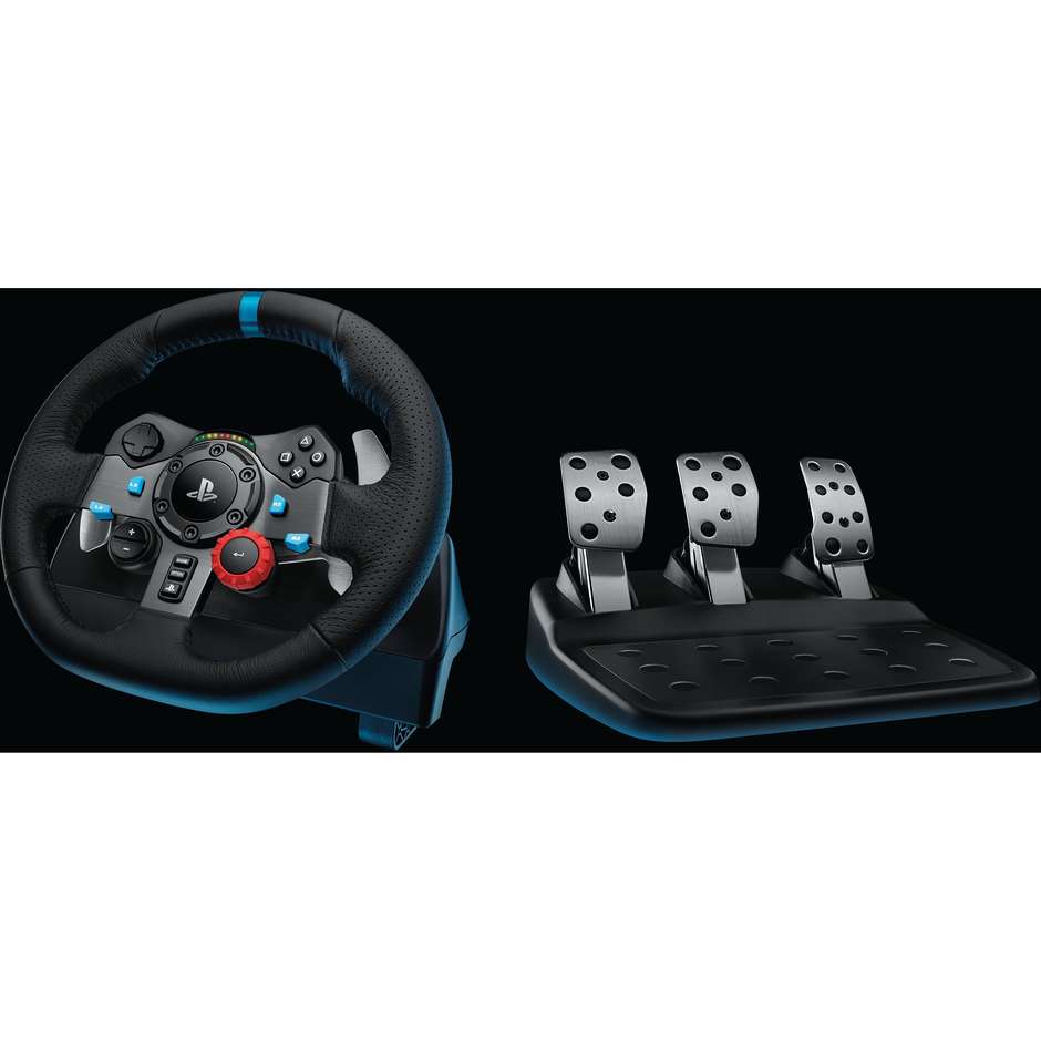 LOGITECH G29 Driving Force Volante da Corsa con Force Feedback a Due Motori e Pedaliera per PS5 PS4 e PC