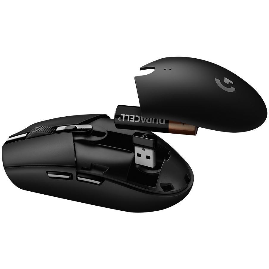 Logitech G305 LIGHTSPEED mouse gaming wireless HERO 12000 DPI nero