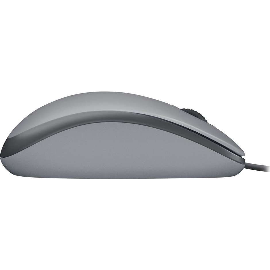 Logitech M110 Silent (910-006760) Mouse Cablato USB Silenzioso Ambidestro 1000 DPI Grigio