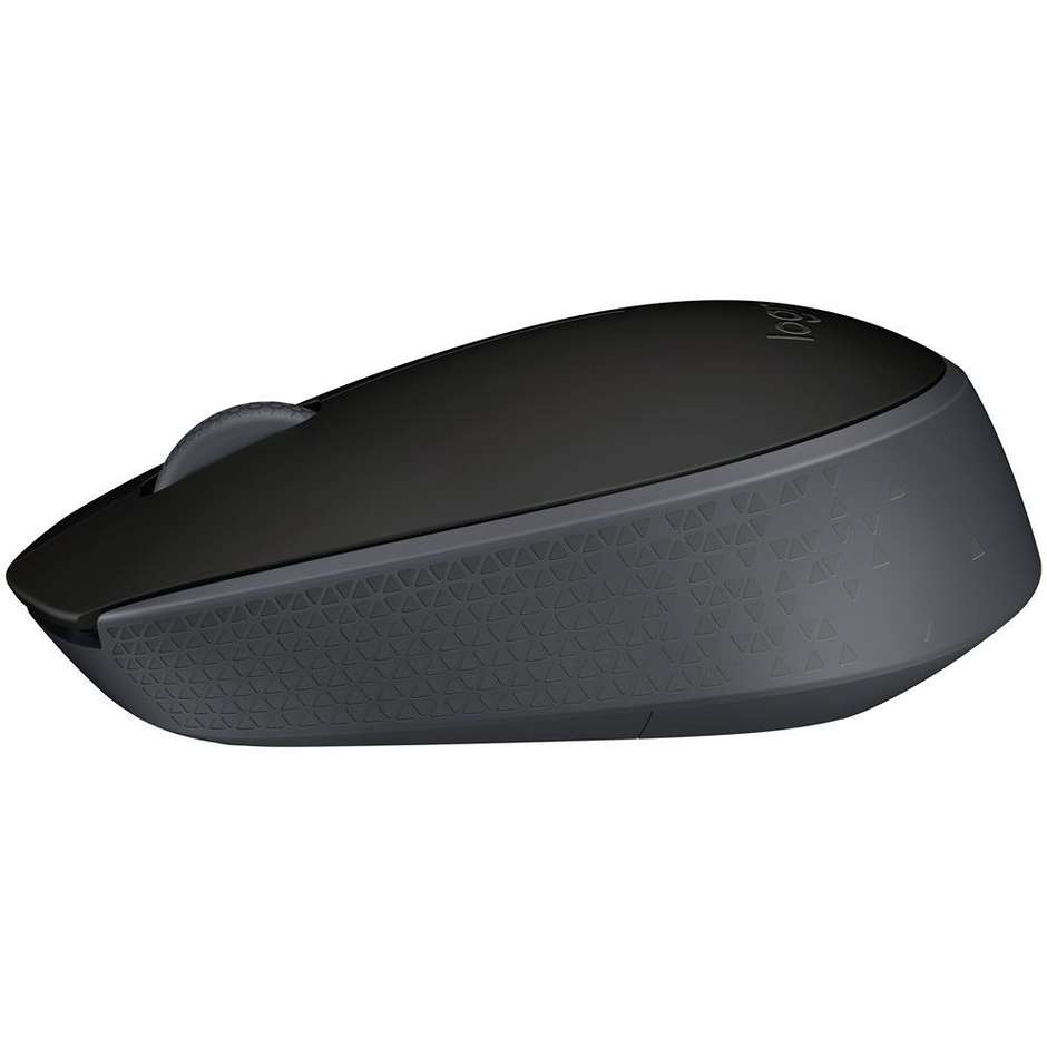 Logitech M171 Mouse Wireless Compatto Ambidestro con Nano Ricevitore USB 2.4GHz Portata 10m e Autonomia 12 Mesi - Nero (910-004424)