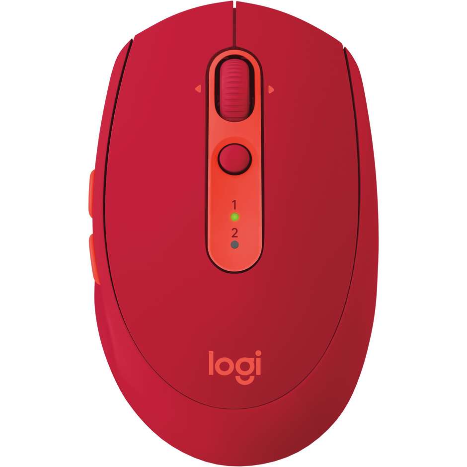 Logitech M590 MULTI-DEVICE SILENT Mouse Bluetooth + Wireless colore rosso