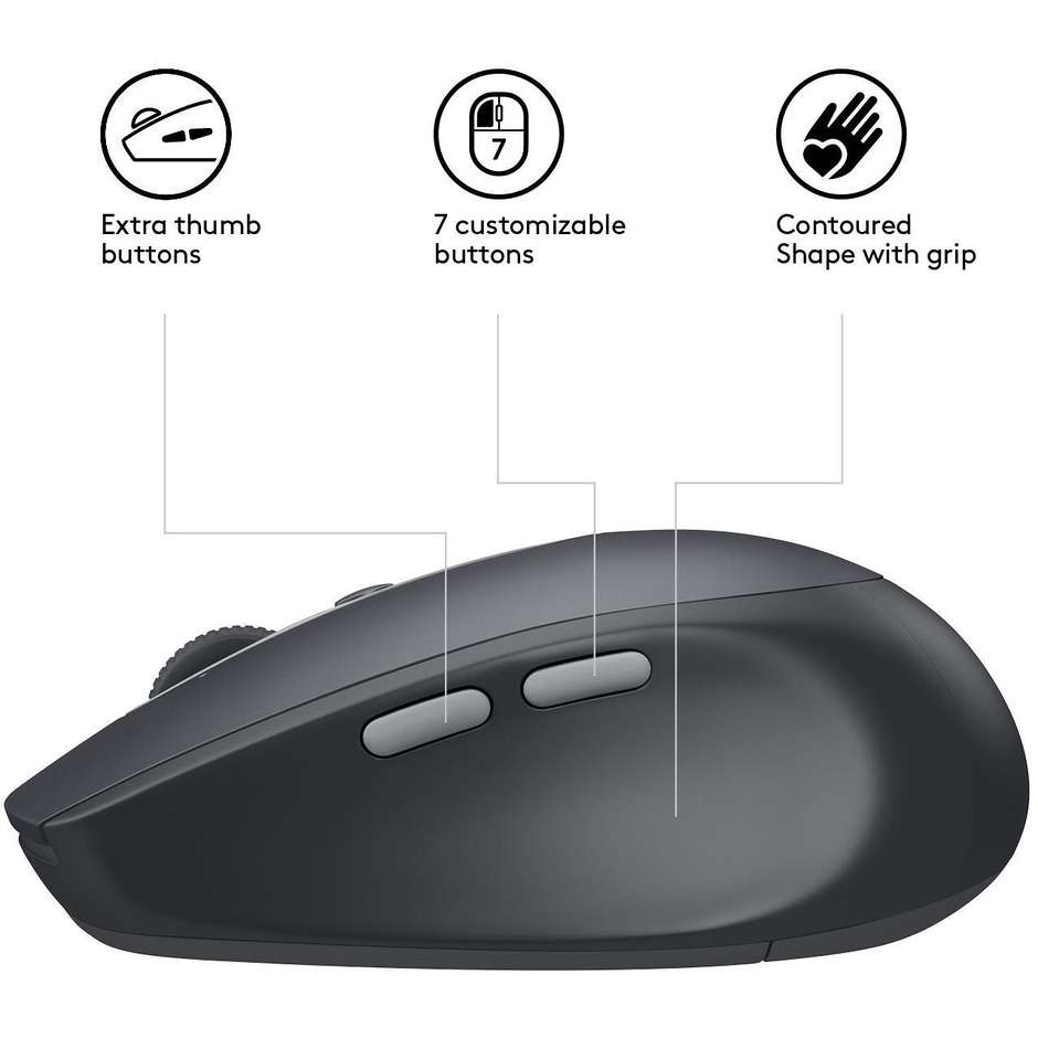 Logitech M590 Multi-Devide Silent Mouse Wireless colore nero