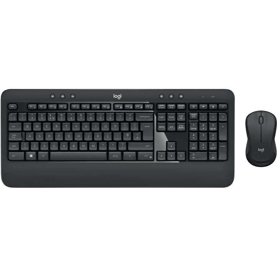 Logitech MK540 Advanced kit tastiera QWERTY italiana e mouse wireless nero