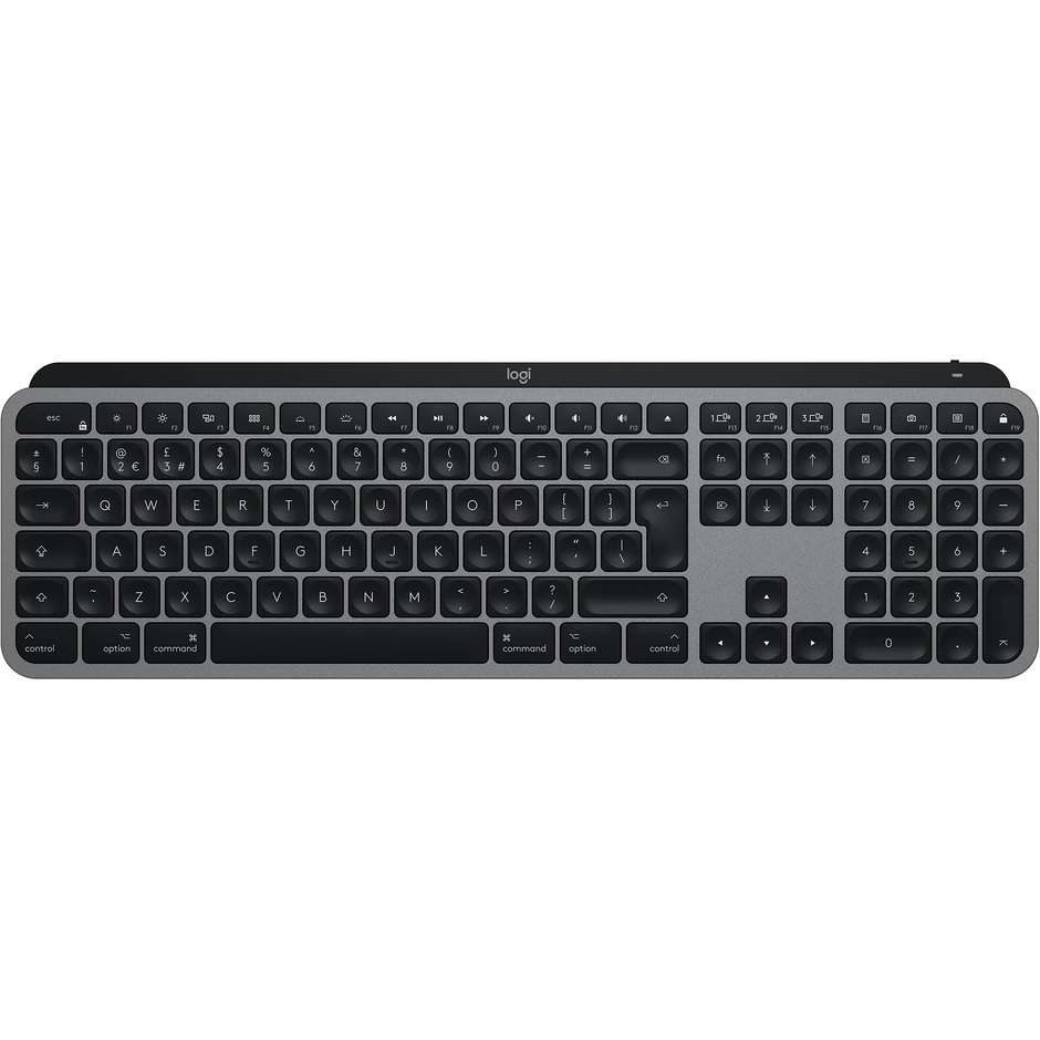 Logitech Mx Keys Tastiera Wireless per Mac colore nero