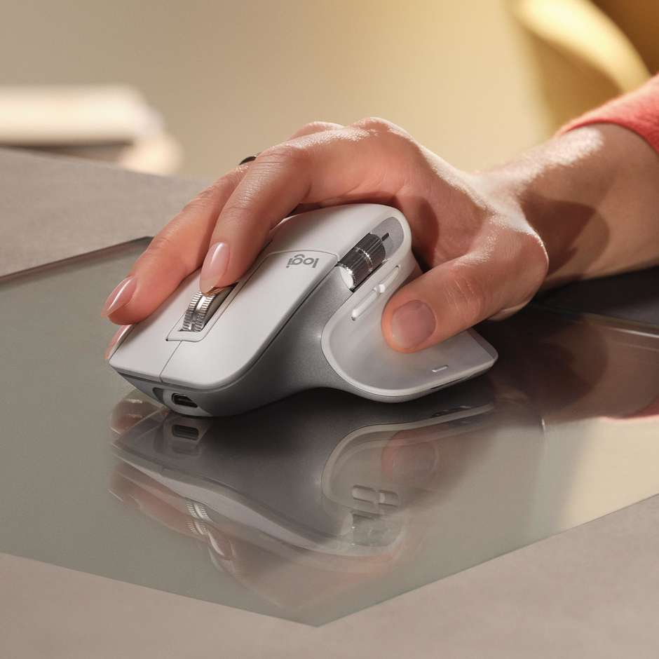 Logitech MX Master 3S (910-006559) Mouse Wireless Professionale Sensore 8000 DPI Quiet Clicks Grafite