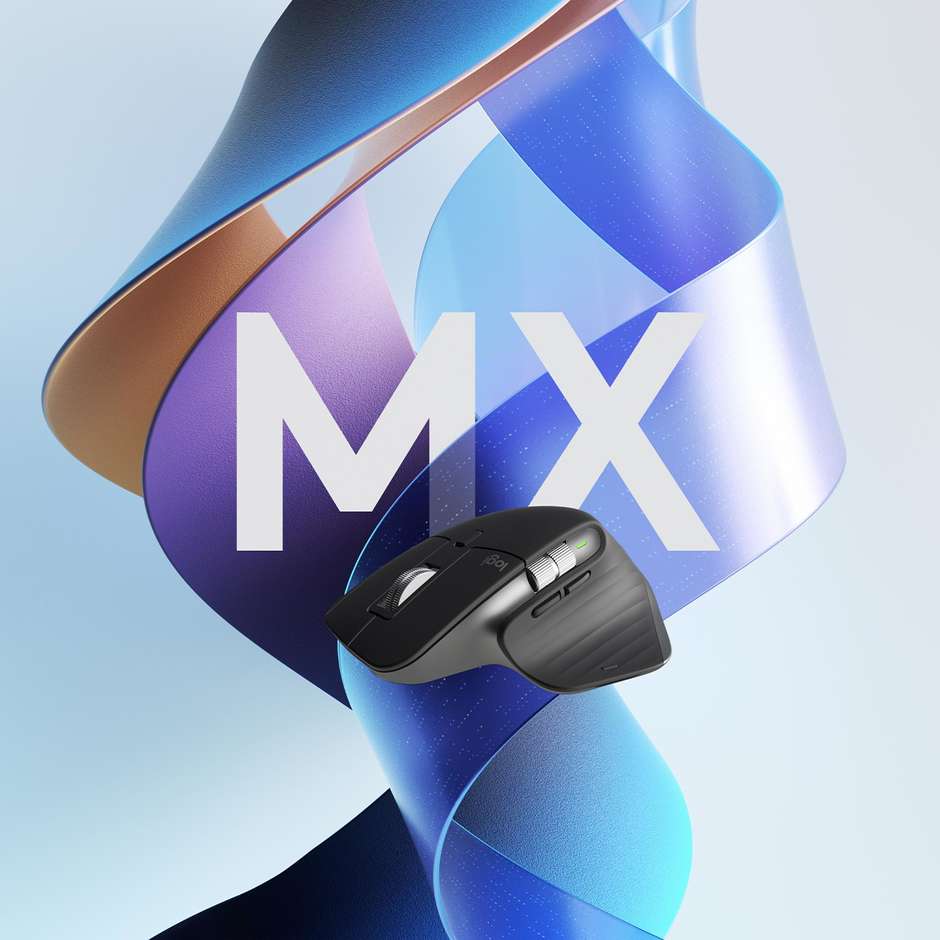 Logitech MX Master 3S (910-006559) Mouse Wireless Professionale Sensore 8000 DPI Quiet Clicks Grafite