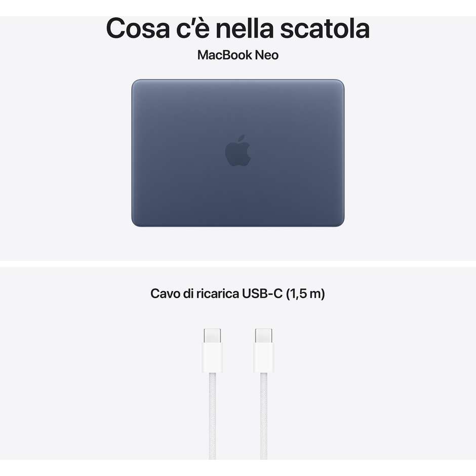 macbook 13 neo a18 pro 8gb/ 256gb ssd 6core cpu indigo blue