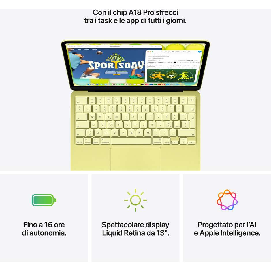 macbook 13 neo a18 pro 8gb/ 256gb ssd 6core cpu silver