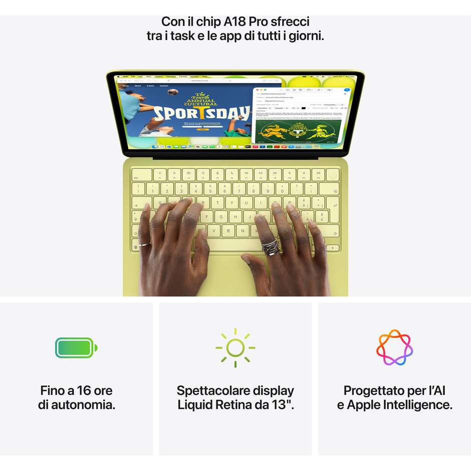 macbook 13 neo a18 pro 8gb/ 512gb ssd 6core cpu