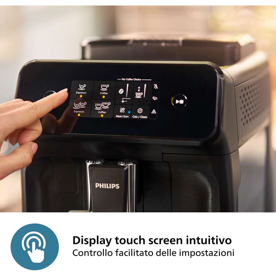 macch.caffe superaut. nero          display touch