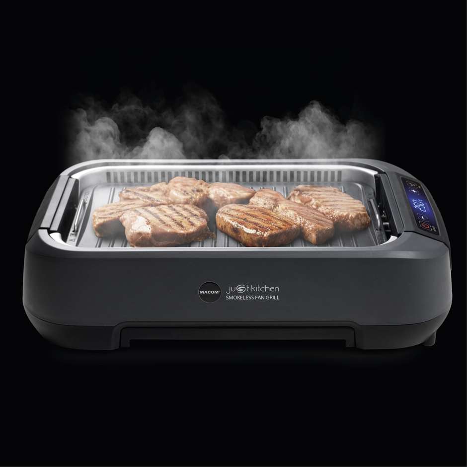 Macom 849 Griglia di contatto 1500W con display Antracite/Nero