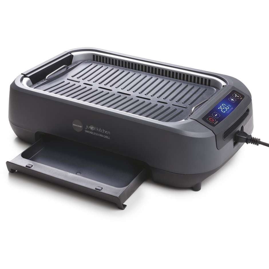 Macom 849 Smokeless BBQ Grill Ventola aspitazione integrata Potenza 1500 W Colore Nero